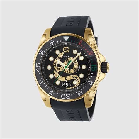 gucci dive watch women& 39|gucci dive watch 45mm snake.